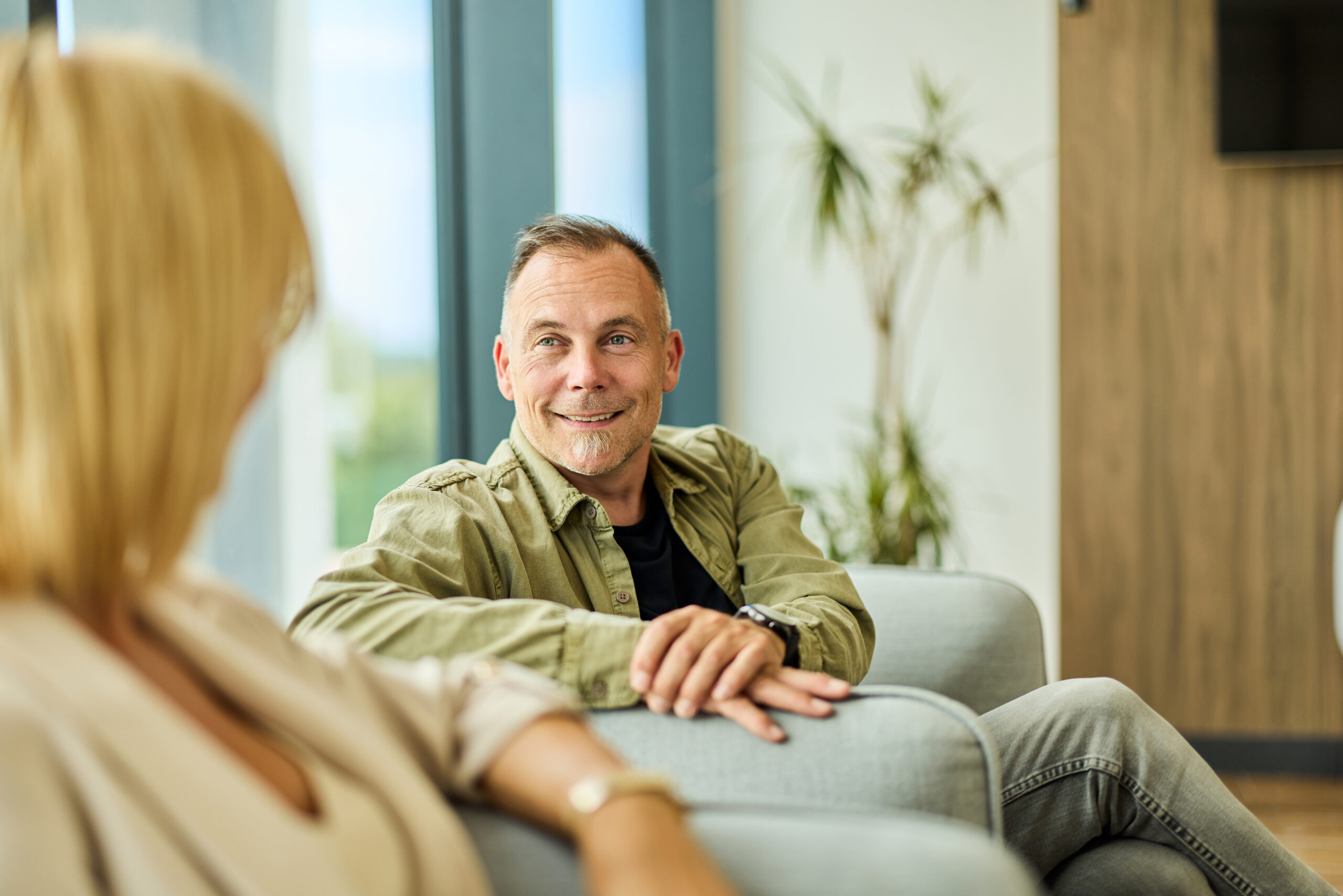 Consultation with a patient about skin cancer treatment
